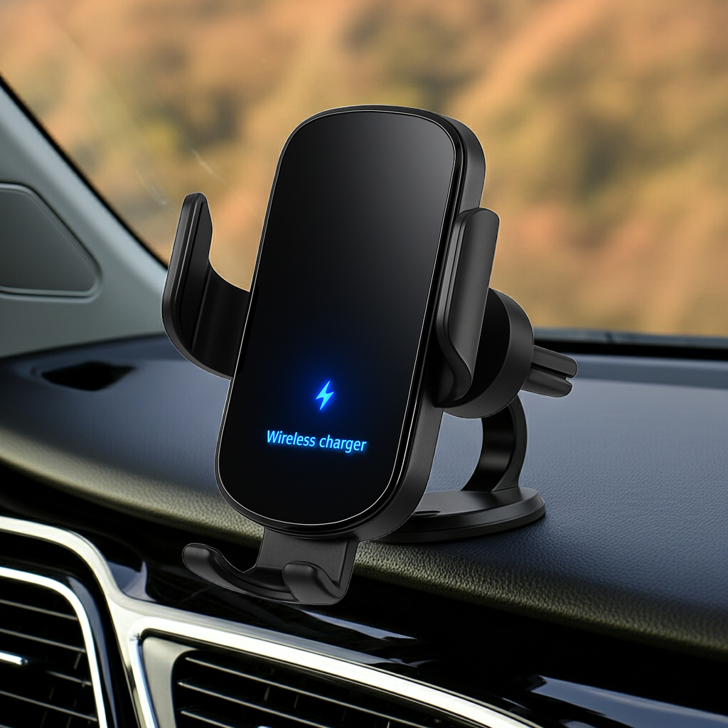 Mecanic PowerMount – Support Téléphone Voiture avec Chargeur Sans Fil Rapide
