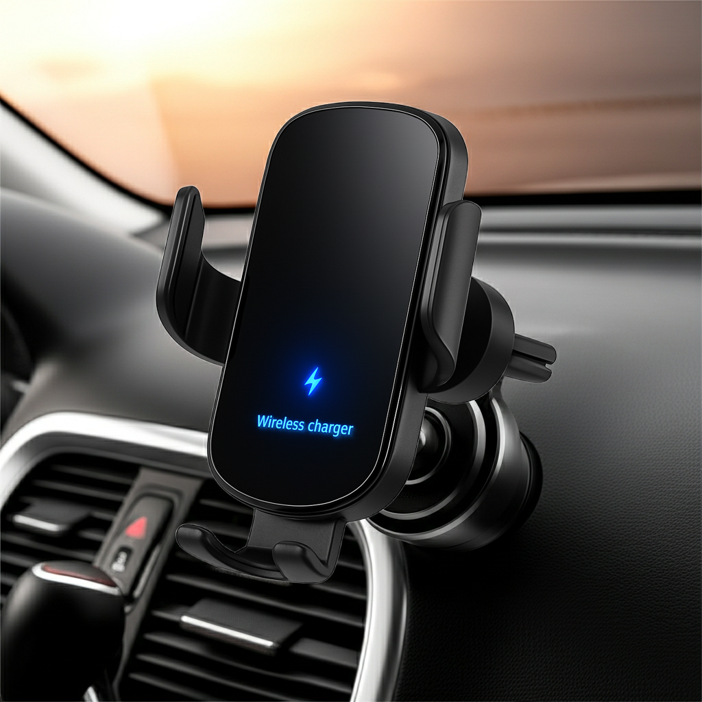Mecanic PowerMount – Support Téléphone Voiture avec Chargeur Sans Fil Rapide